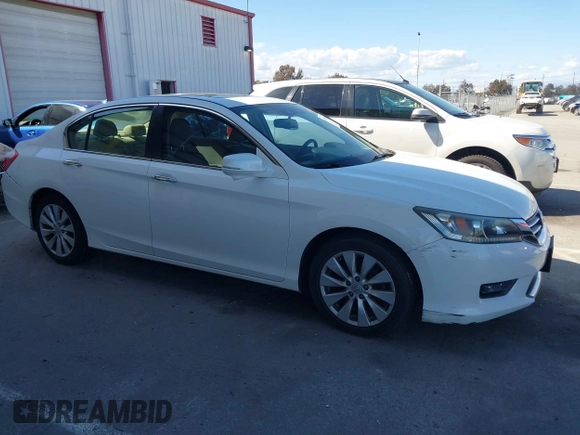 2014 Honda Accord Sedan EX-L with VIN 1HGCR2F8XEA024143, listed as a IAAI auction lot 41933648 with 77,548 mi miles. Bid and sale history available at carsss.com. Image 13.