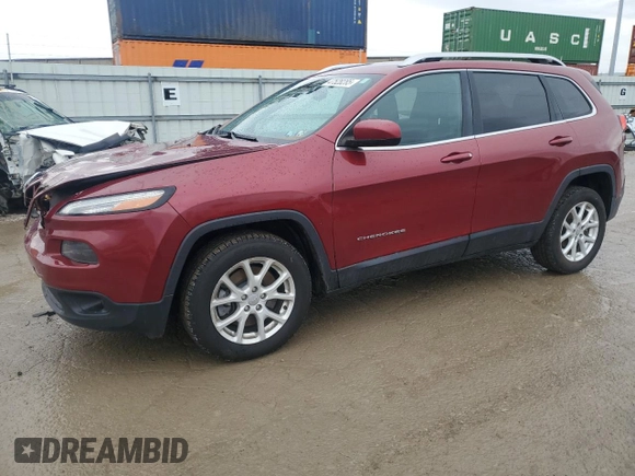 2014 Jeep Cherokee Latitude with VIN 1C4PJLCBXEW172132, listed as a Copart auction lot 47528285 with 154,268 mi miles and Salvage Title. Bid and sale history available at carsss.com. Image 1.