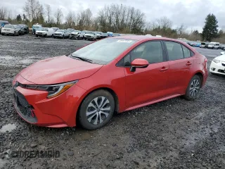 2020 Toyota Corolla Hybrid LE with VIN JTDEBRBE7LJ016952, listed as a Copart auction lot 48957695 with 51,724 mi miles and Salvage Title. Bid and sale history available at carsss.com. Image 1.