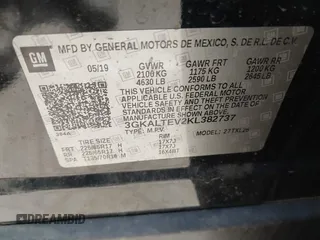 2019 GMC Terrain SLE z VIN 3GKALTEV2KL382737, wystawiony jako IAAI lot #42146634 z przebiegiem 114 298 mil mil oraz . Historia ofert i sprzedaży dostępna na DreamBid. Obrazek 9.