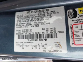 2012 Ford Fusion SEL with VIN 3FAHP0JA0CR288246, listed as a IAAI auction lot 41971498 with 81,425 mi miles. Bid and sale history available at carsss.com. Image 9.