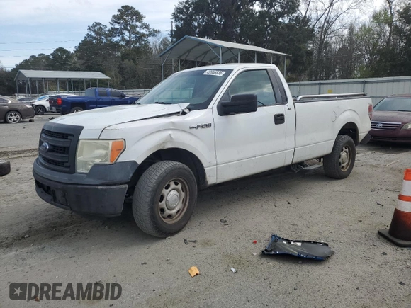 2013 Ford F-150 XL with VIN 1FTMF1CM4DKD91877, listed as a Copart auction lot 48806835 with 263,571 mi miles and Salvage Title. Bid and sale history available at carsss.com. Image 1.