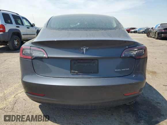 2023 Tesla Model 3 Long Range with VIN 5YJ3E1EB2PF389041, listed as a Copart auction lot 53450725 with 27,060 mi miles and Salvage Title. Bid and sale history available at DreamBid. Image 6.