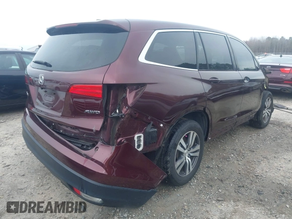 2016 Honda Pilot EX-L with VIN 5FNYF6H52GB109351, listed as a IAAI auction lot 41735131 with 125,604 mi miles. Bid and sale history available at carsss.com. Image 4.
