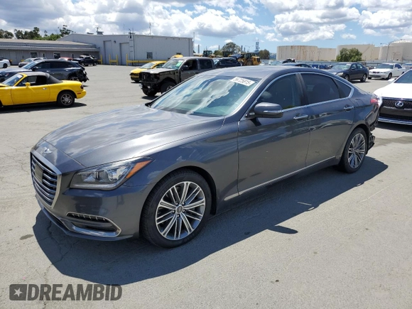 2018 Genesis G80 3.8L с VIN KMHGN4JE7JU281978, выставлен на аукционе Copart как лот 56725815 с пробегом 87 836 миль миль и Списание • Salvage title. История ставок и продаж доступна на DreamBid. Изображение 1.