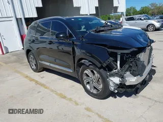 2021 Hyundai Santa Fe SEL with VIN 5NMS24AJ9MH331876, listed as a IAAI auction lot 41821775 with 56,756 mi miles. Bid and sale history available at carsss.com. Image 1.