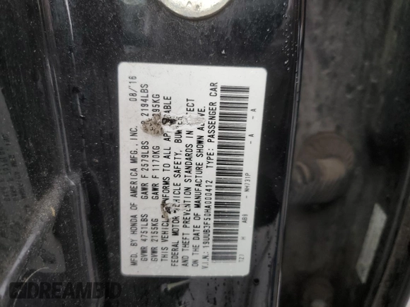 2017 Acura TLX V6 w/Technology Pkg with VIN 19UUB3F50HA000412, listed as a Copart auction lot 47100535 with 115,655 mi miles and Salvage Title. Bid and sale history available at carsss.com. Image 13.
