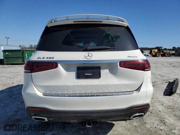 2022 Mercedes-Benz GLS with VIN 4JGFF5KE8NA802405, listed as a Copart auction lot 43269675 with 21,302 mi miles and Salvage Title. Bid and sale history available at carsss.com. Image 6.