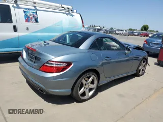 2014 Mercedes-Benz SLK 250 with VIN WDDPK4HA4EF088283, listed as a Copart auction lot 55073085 with 42,565 mi miles and Salvage title. Bid and sale history available at DreamBid. Image 3.