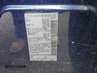 2018 Nissan Pathfinder SV with VIN 5N1DR2MM4JC625898, listed as a IAAI auction lot 41732504 with 118,778 mi miles and . Bid and sale history available at DreamBid. Image 9.