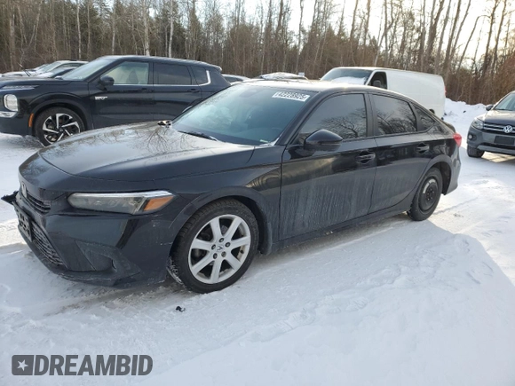 2022 Honda Civic Sedan Sport with VIN 2HGFE2F5XNH109760, listed as a Copart auction lot 42228925 with 111,046 mi miles and Salvage Title. Bid and sale history available at carsss.com. Image 1.