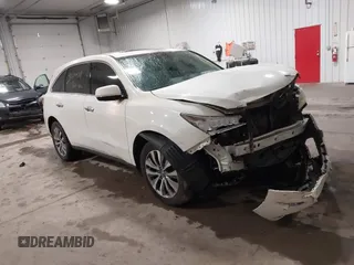 2015 Acura MDX Tech Pkg with VIN 5FRYD4H42FB006235, listed as a IAAI auction lot 41200581 with 159,681 mi miles. Bid and sale history available at carsss.com. Image 1.