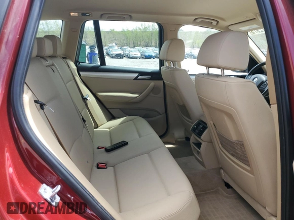 2014 BMW X3 xDrive28i with VIN 5UXWX9C54E0D23221, listed as a Copart auction lot 55412975 with 139,813 mi miles and Salvage Title. Bid and sale history available at DreamBid. Image 11.