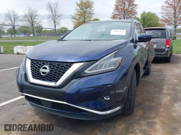 2023 Nissan Murano SV with VIN 5N1AZ2BS8PC112831, listed as a IAAI auction lot 42083553 with 48,834 mi miles and . Bid and sale history available at DreamBid. Image 17.