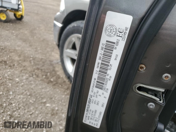 2012 Ram 1500 Big Horn with VIN 1C6RD7LT8CS202255, listed as a Copart auction lot 52500265 with 161,586 mi miles and Clean Title. Bid and sale history available at carsss.com. Image 12.