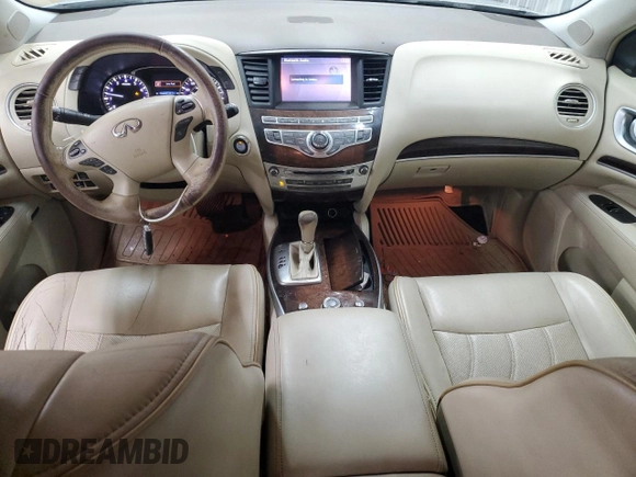 2014 Infiniti QX60 with VIN 5N1AL0MN7EC542232, listed as a Copart auction lot 52724485 with 157,682 mi miles and Salvage title. Bid and sale history available at DreamBid. Image 8.