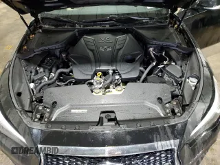 2019 Infiniti Q50 Luxe with VIN JN1EV7AR6KM556566, listed as a Copart auction lot 50066695 with 64,801 mi miles and Clean Title. Bid and sale history available at carsss.com. Image 11.