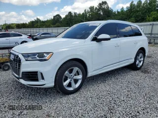 2021 Audi Q7 Premium z VIN WA1AXAF79MD000873, wystawiony jako Copart lot #58599645 z przebiegiem 60 458 mil mil oraz Szkoda całkowita • Salvage title. Historia ofert i sprzedaży dostępna na DreamBid. Obrazek 1.