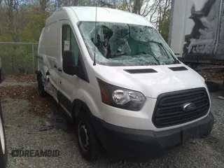 2019 Ford Transit with VIN 1FTYR2CM9KKA81722, listed as a IAAI auction lot 41990481 with 101,540 mi miles. Bid and sale history available at carsss.com. Image 1.