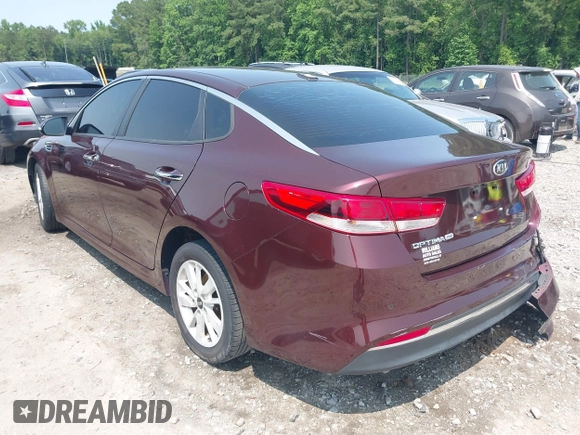 2016 Kia Optima LX with VIN 5XXGT4L36GG115293, listed as a IAAI auction lot 42383832 with 189,402 mi miles and . Bid and sale history available at DreamBid. Image 3.