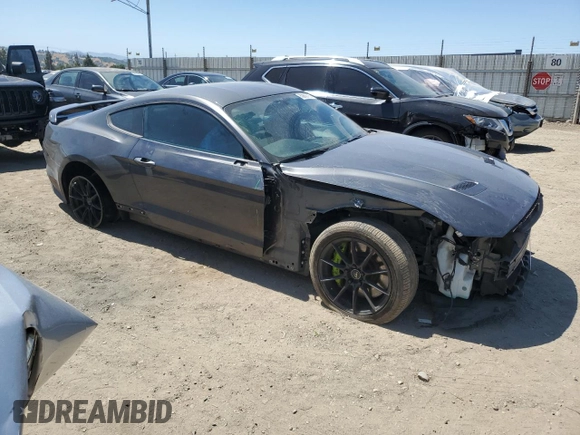 2018 Ford Mustang GT with VIN 1FA6P8CF4J5132368, listed as a Copart auction lot 60862765 with 96,353 mi miles and Salvage title. Bid and sale history available at DreamBid. Image 4.