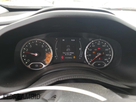 2017 Jeep Renegade Sport с VIN ZACCJAAH2HPE99944, выставлен на аукционе Copart как лот 56147425 с пробегом 111 747 миль миль и Списание • Salvage title. История ставок и продаж доступна на DreamBid. Изображение 9.