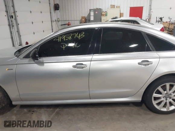 2013 Audi A6 3.0T Prestige with VIN WAUHGAFC9DN099395, listed as a IAAI auction lot 41958743 with 123,000 mi miles. Bid and sale history available at carsss.com. Image 14.