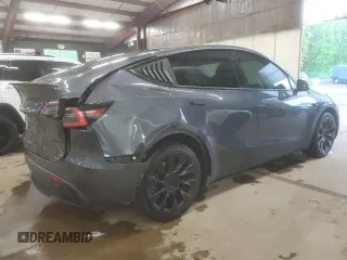 2021 Tesla Model Y Long Range with VIN 5YJYGDEE0MF076660, listed as a Copart auction lot 55957365 with 80,432 mi miles and Salvage Title. Bid and sale history available at DreamBid. Image 3.