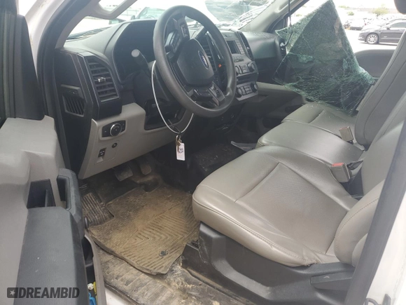 2018 Ford F-150 XL with VIN 1FTMF1EB2JKC12730, listed as a Copart auction lot 62607054 with 151,515 mi miles and Salvage Title. Bid and sale history available at carsss.com. Image 8.