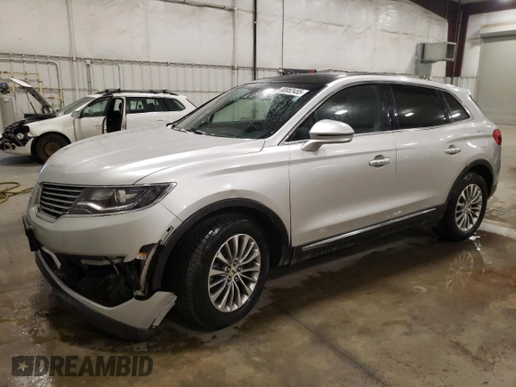 2017 Lincoln MKX Select with VIN 2LMPJ8KR3HBL11048, listed as a Copart auction lot 88952455 with 116,041 mi miles and Salvage Title. Bid and sale history available at carsss.com. Image 1.