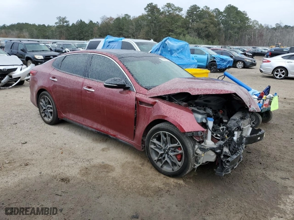 2019 Kia Optima SX with VIN 5XXGW4L2XKG301359, listed as a Copart auction lot 83535634 with 35,732 mi miles and Salvage Title. Bid and sale history available at carsss.com. Image 4.