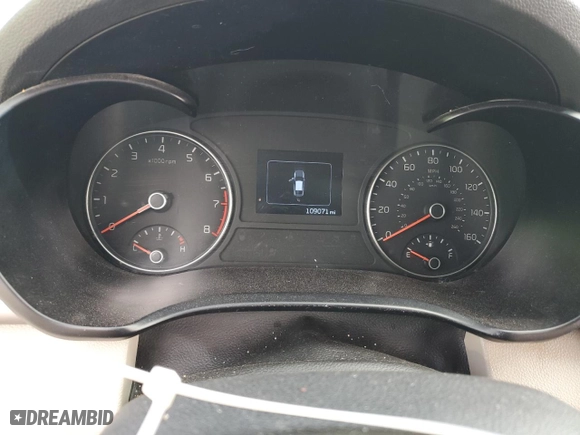 2016 Kia Optima LX with VIN 5XXGT4L34GG024801, listed as a Copart auction lot 51017585 with 109,071 mi miles and Salvage Title. Bid and sale history available at carsss.com. Image 9.