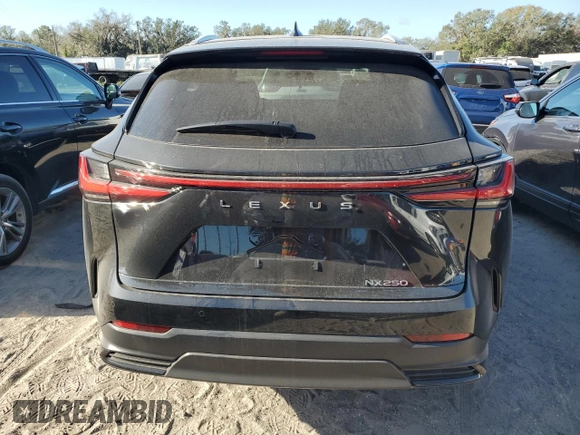2025 Lexus NX with VIN 2T2GDCAZXSC019578, listed as a Copart auction lot 79953094 with 627 mi miles and Salvage Title. Bid and sale history available at carsss.com. Image 6.