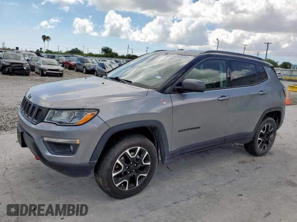 2020 Jeep Compass Trailhawk z VIN 3C4NJDDB6LT202919, wystawiony jako Copart lot #66373195 z przebiegiem 122 039 mil mil oraz Czysty tytuł • Clean title. Historia ofert i sprzedaży dostępna na DreamBid. Obrazek 1.