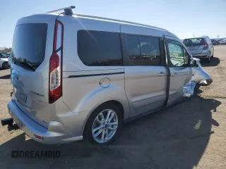 2015 Ford Transit Connect Wagon Titanium with VIN NM0GE9G74F1187704, listed as a Copart auction lot 50980595 with 201,583 mi miles and Salvage Title. Bid and sale history available at carsss.com. Image 3.