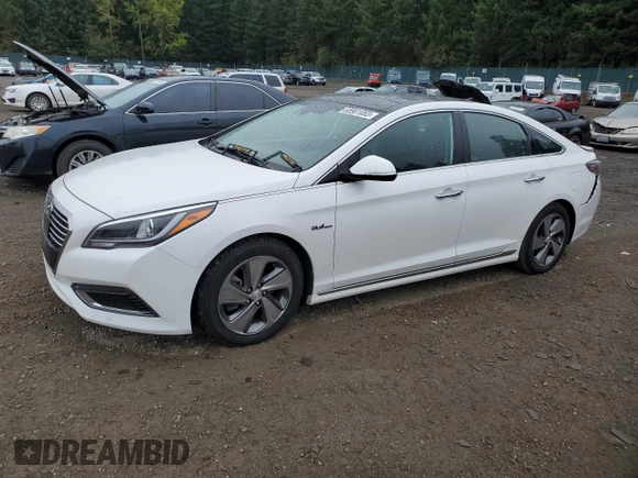2017 Hyundai Sonata Hybrid Limited with VIN KMHE34L1XHA059244, listed as a Copart auction lot 65961053 with 124,907 mi miles. Bid and sale history available at carsss.com. Image 1.