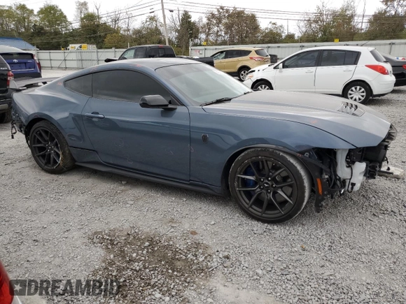 2024 Ford Mustang Dark Horse with VIN 1FA6P8R07R5501707, listed as a Copart auction lot 74508754 with 2,569 mi miles and Salvage Title. Bid and sale history available at carsss.com. Image 4.