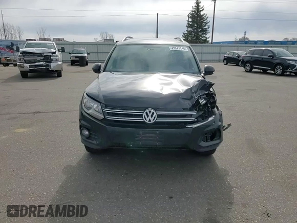2012 Volkswagen Tiguan SE with VIN WVGAV7AX3CW605413, listed as a Copart auction lot 49847145 with 143,499 mi miles and Salvage Title. Bid and sale history available at DreamBid. Image 12.