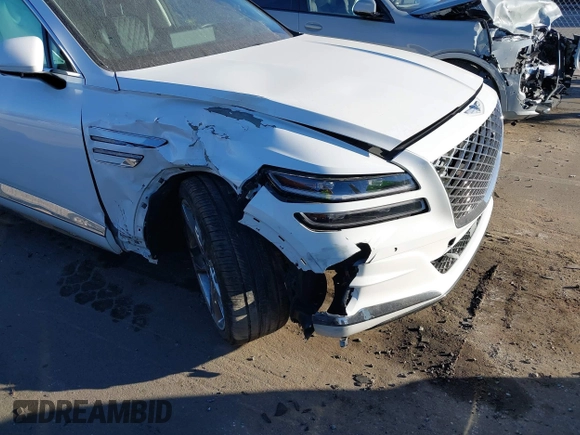 2023 Genesis GV80 with VIN KMUHCESC2PU144051, listed as a IAAI auction lot 41459754 with 14,978 mi miles and . Bid and sale history available at DreamBid. Image 12.