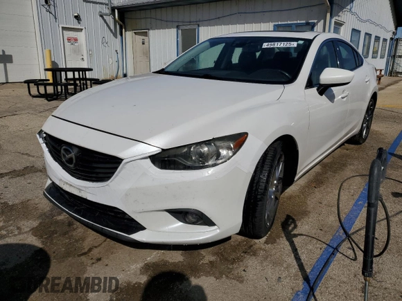 2015 Mazda 6 i Grand Touring with VIN JM1GJ1W57F1204561, listed as a Copart auction lot 49817125 with 160,213 mi miles and Salvage Title. Bid and sale history available at carsss.com. Image 1.