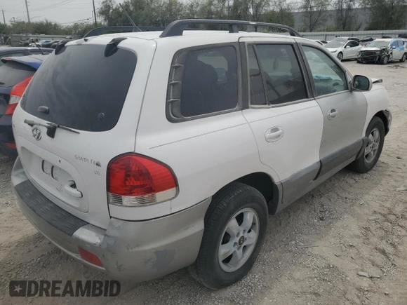2006 Hyundai Santa Fe GLS with VIN KM8SC13D66U071740, listed as a Copart auction lot 56799315 with 182,998 mi miles and Salvage title. Bid and sale history available at DreamBid. Image 3.