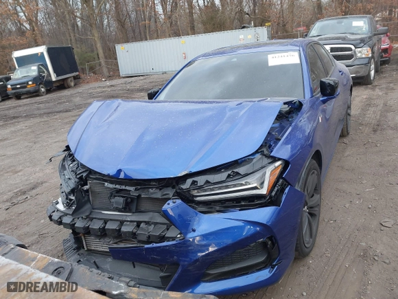 2023 Acura TLX w/A-Spec Package with VIN 19UUB6F58PA000934, listed as a IAAI auction lot 41241476 with 28,380 mi miles. Bid and sale history available at carsss.com. Image 12.