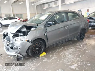 2020 Mitsubishi Mirage SE with VIN ML32F4FJ1LHF01411, listed as a IAAI auction lot 41221688 with 75,671 mi miles and . Bid and sale history available at DreamBid. Image 2.