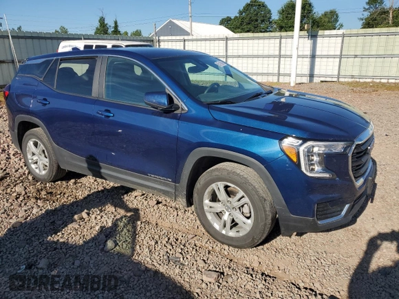 2022 GMC Terrain SLE with VIN 3GKALTEV6NL205807, listed as a Copart auction lot 65116945 with 24,944 mi miles and Salvage title. Bid and sale history available at DreamBid. Image 4.