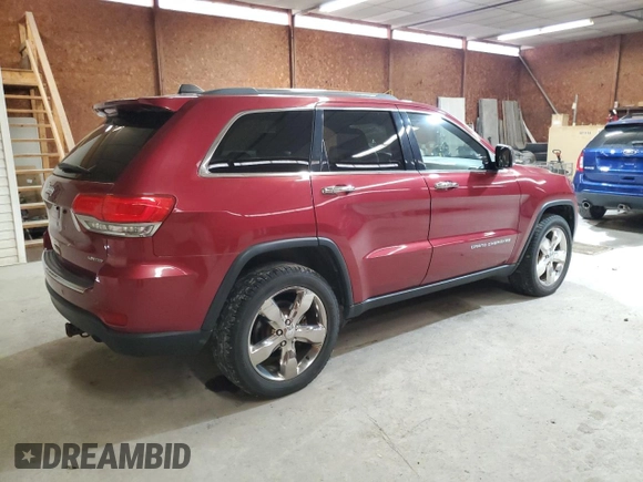 2014 Jeep Grand Cherokee Limited z VIN 1C4RJFBGXEC264110, wystawiony jako Copart lot #58466265 z przebiegiem 97 973 mil mil oraz Szkoda całkowita • Salvage title. Historia ofert i sprzedaży dostępna na DreamBid. Obrazek 3.