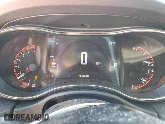 2020 Dodge Durango R/T with VIN 1C4SDJCT1LC130428, listed as a Copart auction lot 55481035 with 76,483 mi miles and Salvage title. Bid and sale history available at DreamBid. Image 9.