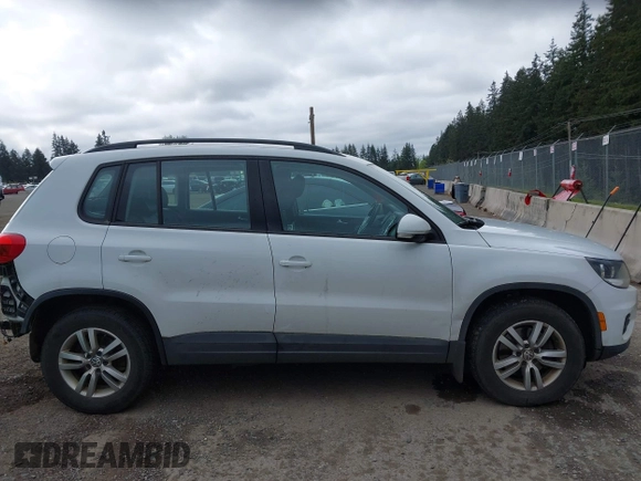 2017 Volkswagen Tiguan S with VIN WVGBV7AX5HK025695, listed as a IAAI auction lot 42071120 with 98,330 mi miles and . Bid and sale history available at DreamBid. Image 14.