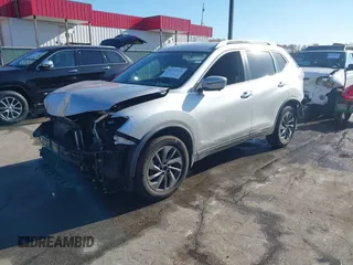 2016 Nissan Rogue SV with VIN KNMAT2MV6GP733975, listed as a IAAI auction lot 40775934 with 68,718 mi miles and . Bid and sale history available at DreamBid. Image 2.