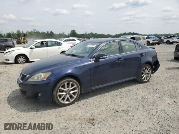 2013 Lexus IS 250 with VIN JTHCF5C21D5061869, listed as a Copart auction lot 52397995 with 188,554 mi miles and Salvage Title. Bid and sale history available at DreamBid. Image 1.