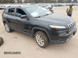 2014 Jeep Cherokee Limited with VIN 1C4PJLDSXEW279356, listed as a IAAI auction lot 41533158 with 115,117 mi miles. Bid and sale history available at carsss.com. Image 1.
